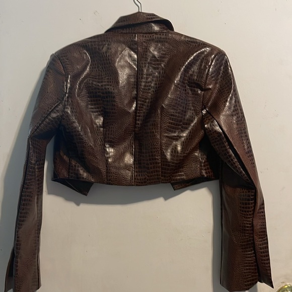 Missguided + Brown Blazer Jacket - Picture 6 of 6